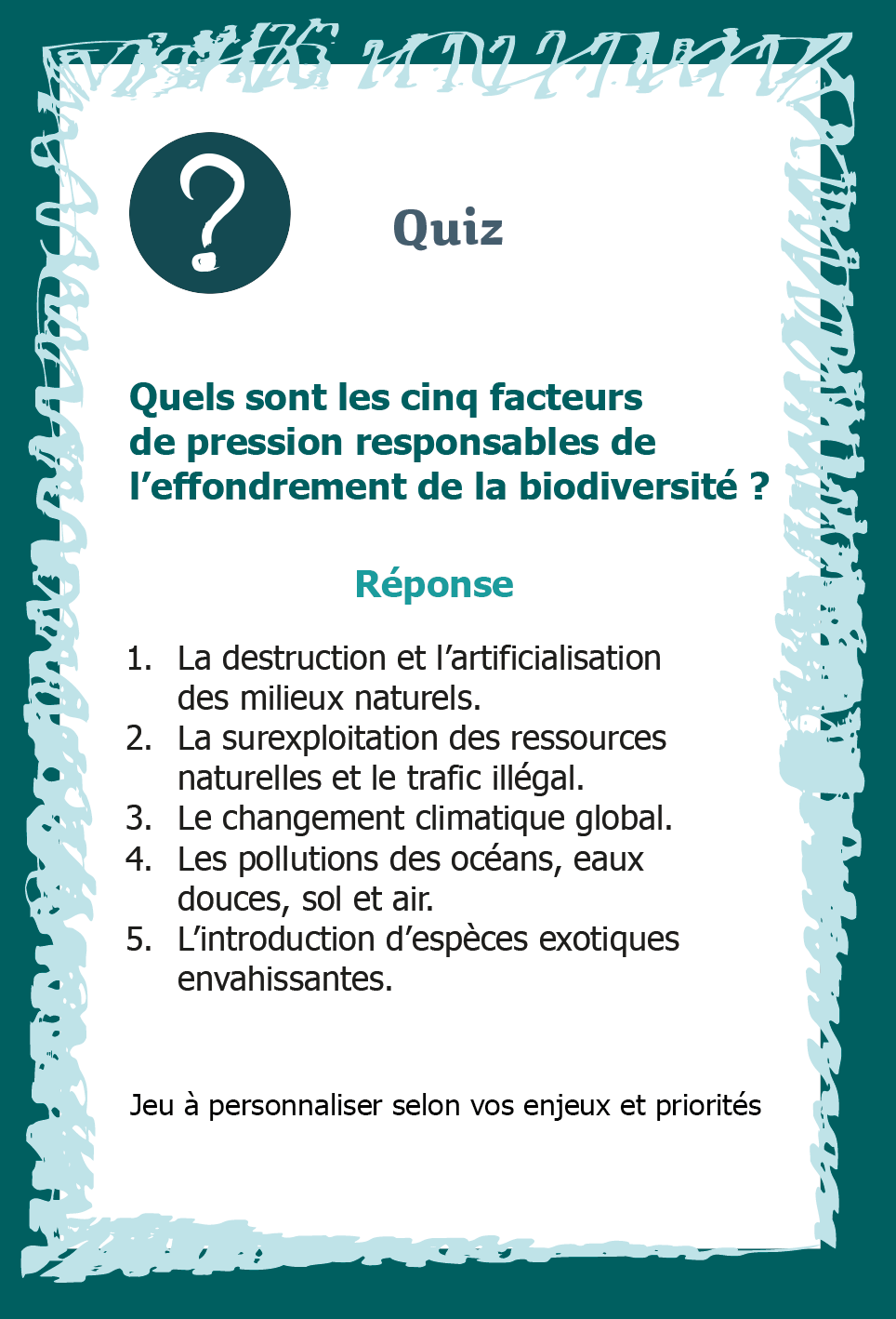 Carte Biodiversité santé verso